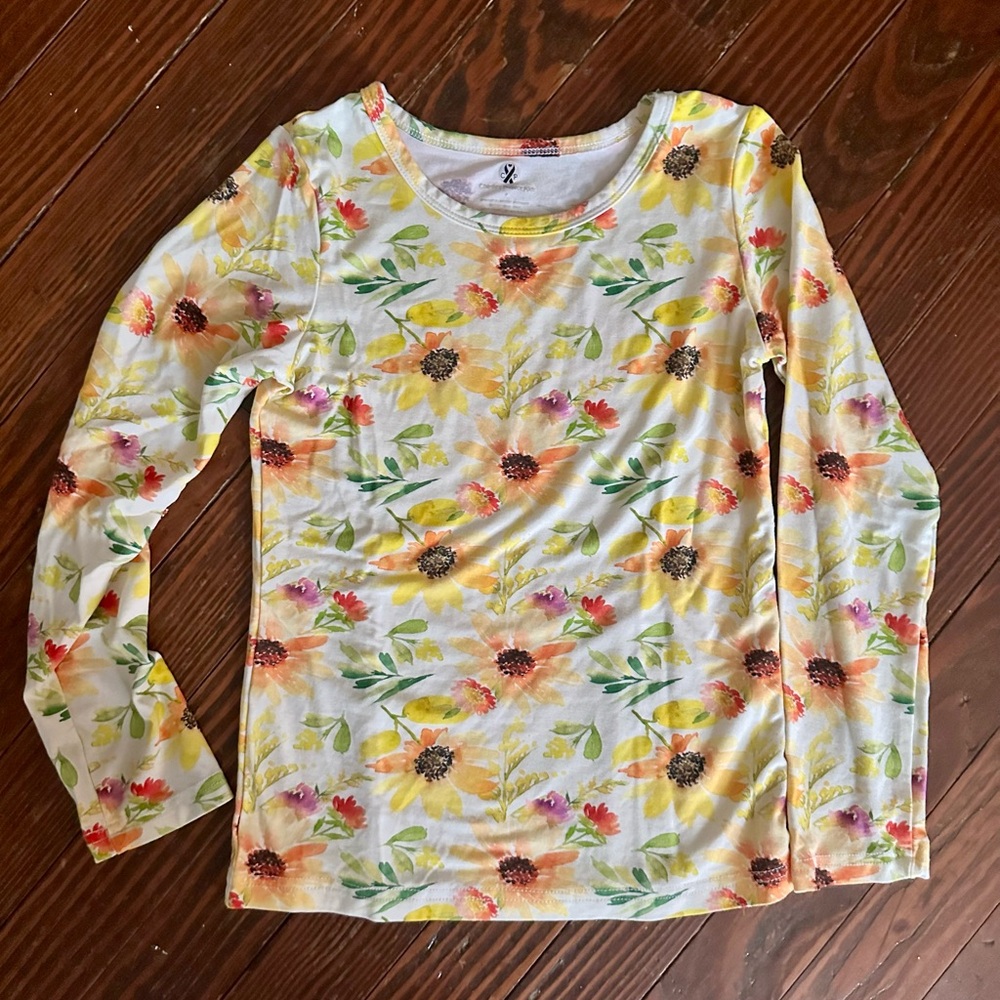 Charlie’s Project Kids Bamboo Sunflower Long Sleeve Shirt